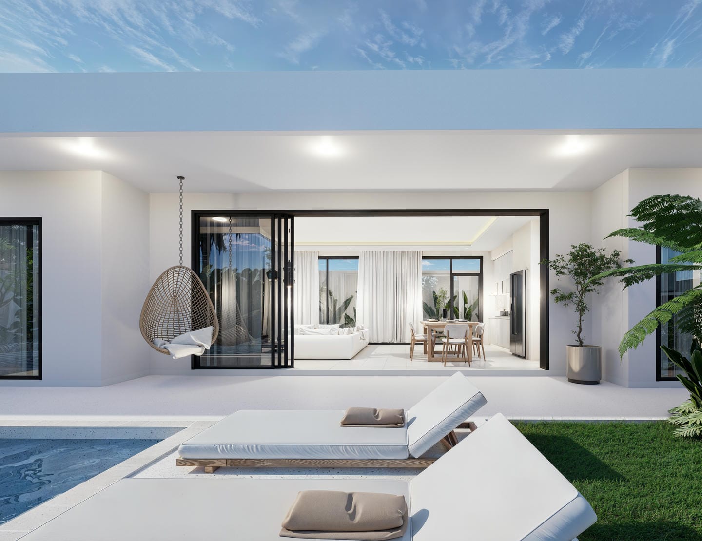 MODERN MINIMALIST 2 BEDROOM VILLA FOR SALE LEASEHOLD IN UBUD BE-2009 